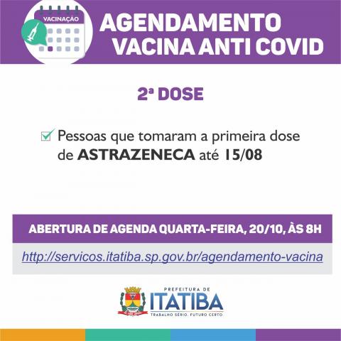 Agenda de vacinação anti Covid-19 - 19 de outubro de 2021